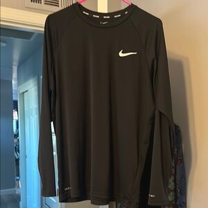 Nike Black Long Sleeve Performance Top